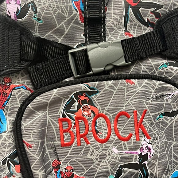 Pottery Barn Kids Mackenzie Spider-man Backpack Lunch Box - Picture 3 of 4